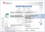 Certificate ISO 9001 Quality Austria